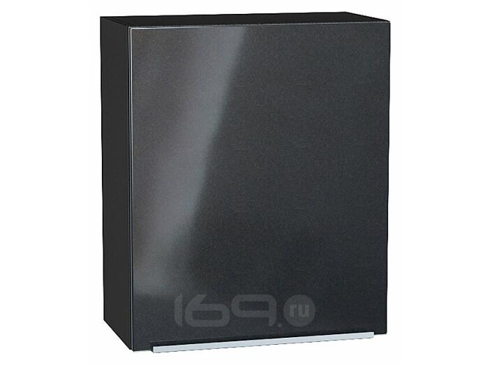 Шкаф верхний с 1-ой дверцей Фьюжн Anthracite Graphite 716*600*320