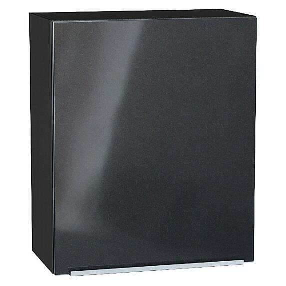 Шкаф верхний с 1-ой дверцей Фьюжн Anthracite Graphite 716*600*320