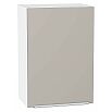 Шкаф верхний с 1-ой дверцей Фьюжн Clay Silk/Белый 716*500*320