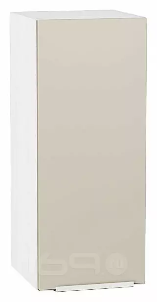 Шкаф верхний с 1-ой дверцей Фьюжн Cream Silk/Белый 716*300*320