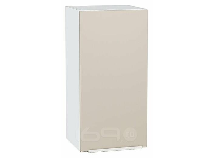 Шкаф верхний с 1-ой дверцей Фьюжн Cream Silk/Белый 716*350*320
