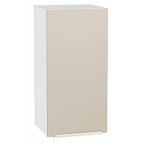 Шкаф верхний с 1-ой дверцей Фьюжн Cream Silk/Белый 716*350*320