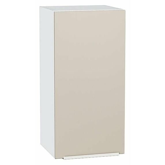 Шкаф верхний с 1-ой дверцей Фьюжн Cream Silk/Белый 716*350*320
