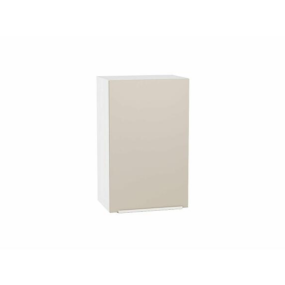 Шкаф верхний с 1-ой дверцей Фьюжн Cream Silk/Белый 716*450*320