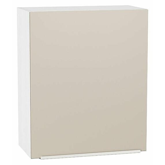 Шкаф верхний с 1-ой дверцей Фьюжн Cream Silk/Белый 716*600*320