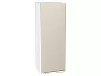 Шкаф верхний с 1-ой дверцей Фьюжн Cream Silk/Белый 920*350*320