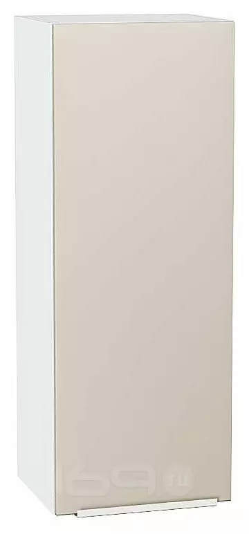 Шкаф верхний с 1-ой дверцей Фьюжн Cream Silk/Белый 920*350*320
