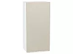 Шкаф верхний с 1-ой дверцей Фьюжн Cream Silk/Белый 920*450*320