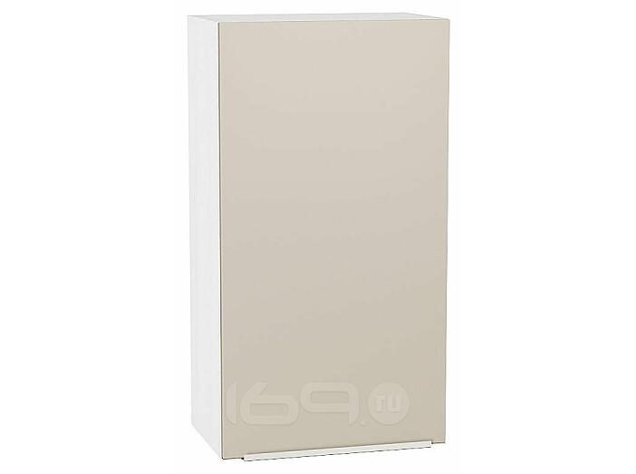 Шкаф верхний с 1-ой дверцей Фьюжн Cream Silk/Белый 920*500*320