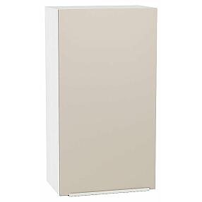 Шкаф верхний с 1-ой дверцей Фьюжн Cream Silk/Белый 920*500*320