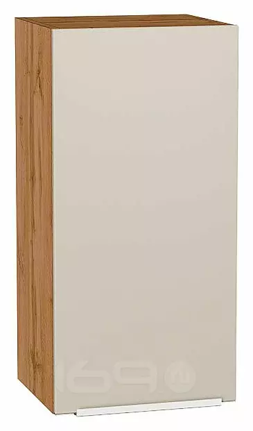 Шкаф верхний с 1-ой дверцей Фьюжн Cream Silk/Дуб Вотан 716*350*320