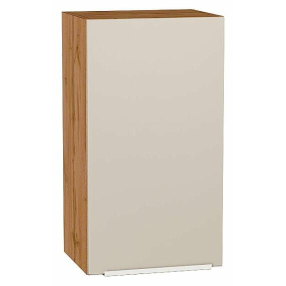 Шкаф верхний с 1-ой дверцей Фьюжн Cream Silk/Дуб Вотан 716*400*320