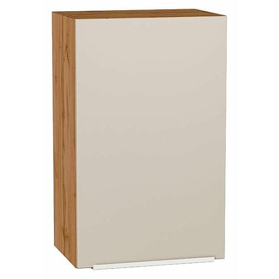 Шкаф верхний с 1-ой дверцей Фьюжн Cream Silk/Дуб Вотан 716*450*320