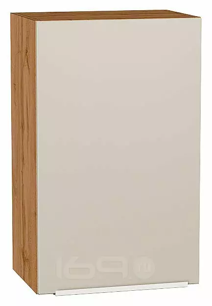 Шкаф верхний с 1-ой дверцей Фьюжн Cream Silk/Дуб Вотан 716*450*320