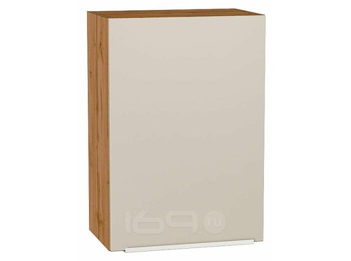 Шкаф верхний с 1-ой дверцей Фьюжн Cream Silk/Дуб Вотан 716*500*320