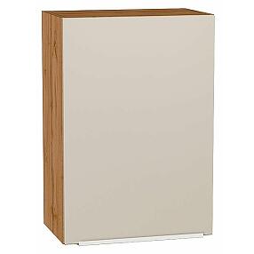 Шкаф верхний с 1-ой дверцей Фьюжн Cream Silk/Дуб Вотан 716*500*320