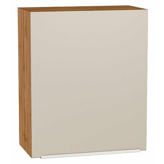 Шкаф верхний с 1-ой дверцей Фьюжн Cream Silk/Дуб Вотан 716*600*320