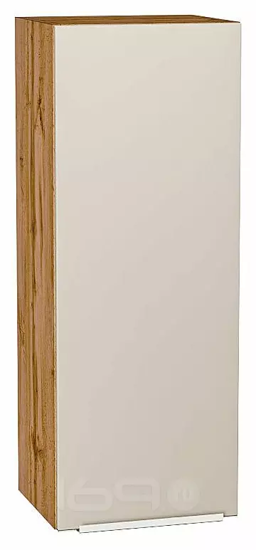 Шкаф верхний с 1-ой дверцей Фьюжн Cream Silk/Дуб Вотан 920*350*320