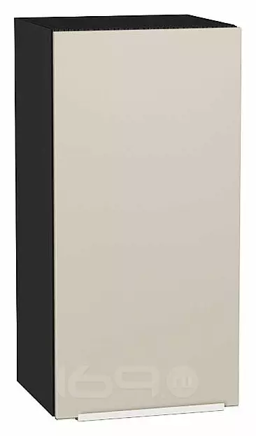 Шкаф верхний с 1-ой дверцей Фьюжн Cream Silk/Graphite 716*350*320