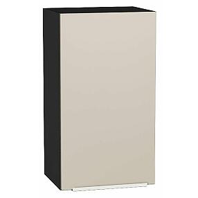Шкаф верхний с 1-ой дверцей Фьюжн Cream Silk/Graphite 716*400*320