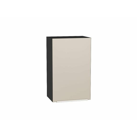 Шкаф верхний с 1-ой дверцей Фьюжн Cream Silk/Graphite 716*450*320