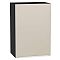 Шкаф верхний с 1-ой дверцей Фьюжн Cream Silk/Graphite 716*500*320 Шкаф верхний с 1-ой дверцей Фьюжн Cream Silk/Graphite 716*500*320