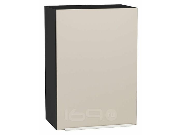 Шкаф верхний с 1-ой дверцей Фьюжн Cream Silk/Graphite 716*500*320