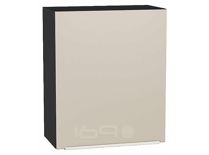 Шкаф верхний с 1-ой дверцей Фьюжн Cream Silk/Graphite 716*600*320