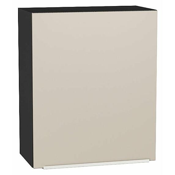 Шкаф верхний с 1-ой дверцей Фьюжн Cream Silk/Graphite 716*600*320