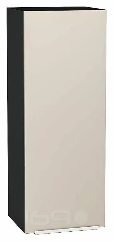 Шкаф верхний с 1-ой дверцей Фьюжн Cream Silk/Graphite 920*350*320