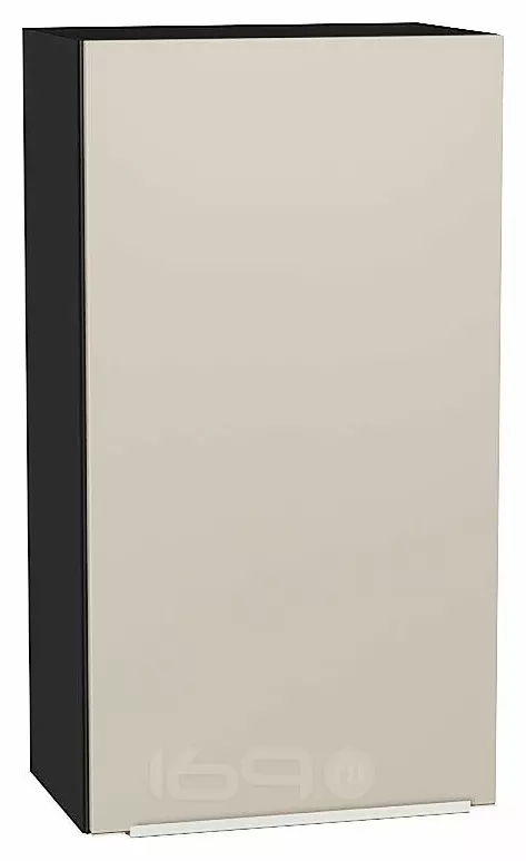 Шкаф верхний с 1-ой дверцей Фьюжн Cream Silk/Graphite 920*500*320