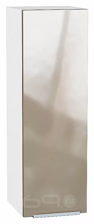 Шкаф верхний с 1-ой дверцей Фьюжн Gallant Белый 920*300*320
