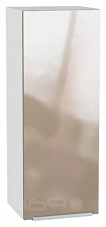 Шкаф верхний с 1-ой дверцей Фьюжн Gallant Белый 920*350*320
