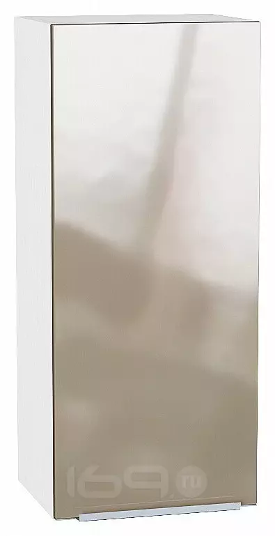 Шкаф верхний с 1-ой дверцей Фьюжн Gallant Белый 920*400*320