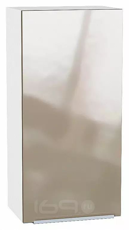 Шкаф верхний с 1-ой дверцей Фьюжн Gallant Белый 920*450*320
