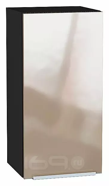 Шкаф верхний с 1-ой дверцей Фьюжн Gallant Graphite 716*350*320