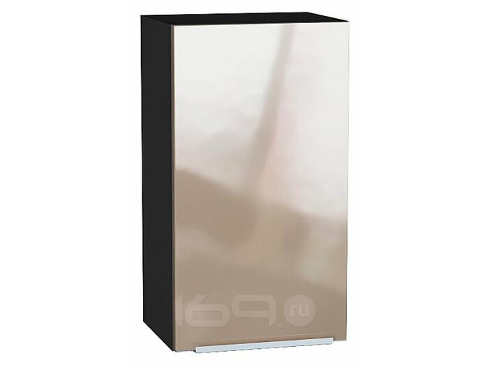 Шкаф верхний с 1-ой дверцей Фьюжн Gallant Graphite 716*400*320
