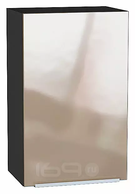 Шкаф верхний с 1-ой дверцей Фьюжн Gallant Graphite 716*450*320