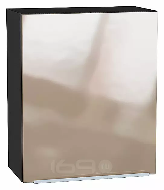 Шкаф верхний с 1-ой дверцей Фьюжн Gallant Graphite 716*600*320
