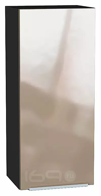 Шкаф верхний с 1-ой дверцей Фьюжн Gallant Graphite 920*400*320