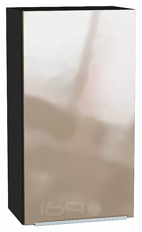 Шкаф верхний с 1-ой дверцей Фьюжн Gallant Graphite 920*500*320