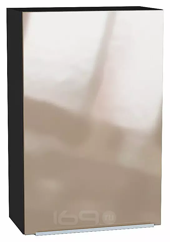 Шкаф верхний с 1-ой дверцей Фьюжн Gallant Graphite 920*600*320