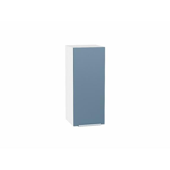 Шкаф верхний с 1-ой дверцей Фьюжн Silky Blue Белый 716*300*320