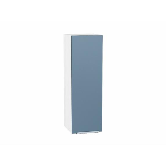 Шкаф верхний с 1-ой дверцей Фьюжн Silky Blue Белый 920*300*320