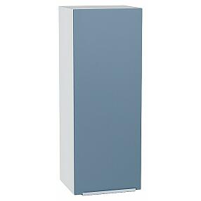 Шкаф верхний с 1-ой дверцей Фьюжн Silky Blue Белый 920*350*320