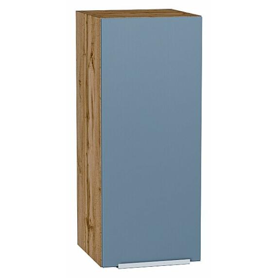 Шкаф верхний с 1-ой дверцей Фьюжн Silky Blue Дуб Вотан 716*300*320