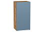 Шкаф верхний с 1-ой дверцей Фьюжн Silky Blue Дуб Вотан 716*350*320