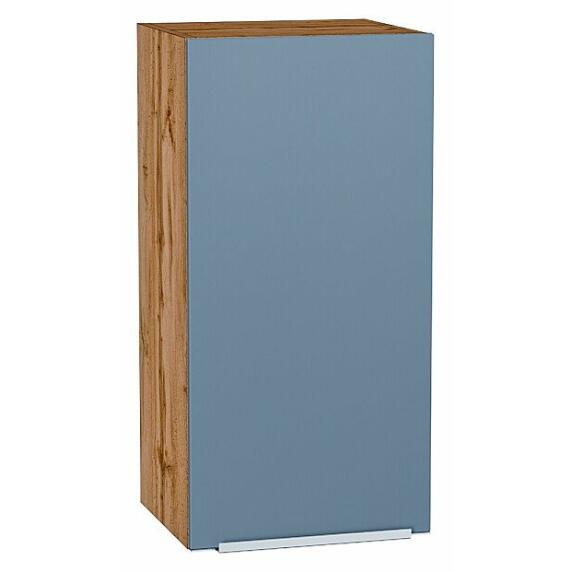 Шкаф верхний с 1-ой дверцей Фьюжн Silky Blue Дуб Вотан 716*350*320