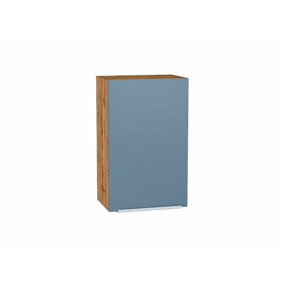 Шкаф верхний с 1-ой дверцей Фьюжн Silky Blue Дуб Вотан 716*450*320