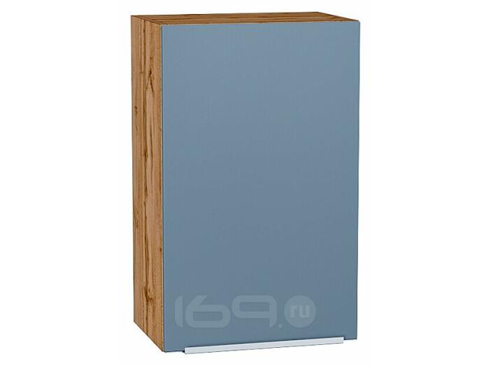 Шкаф верхний с 1-ой дверцей Фьюжн Silky Blue Дуб Вотан 716*450*320
